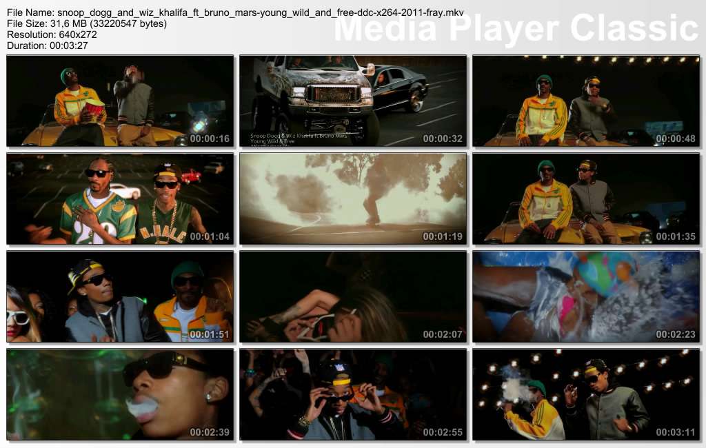 Snoop Dogg And Wiz Khalifa Feat. Bruno Mars - Young Wild And Free DDC x264 2011